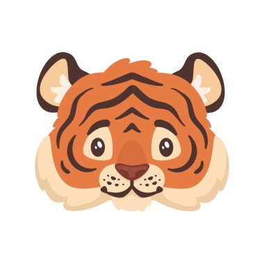 Bir kaplanın vektör karikatür tarzı çizimi