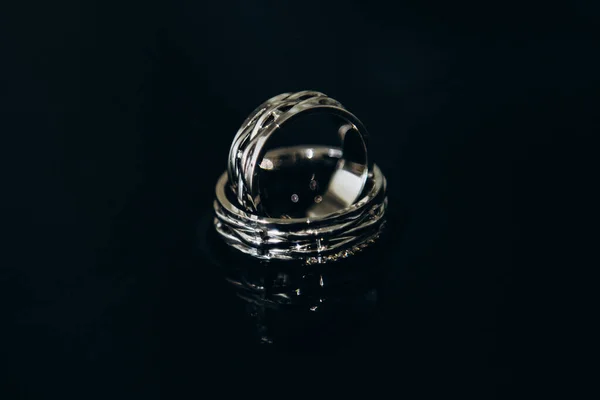 Ring Diamonds Jewelry Wedding Stone Gold Beauty Water — Stock Photo, Image