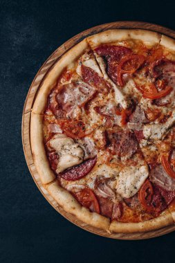 Pizza, peynir, fast food, İtalyan.