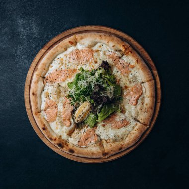 Pizza balığı, peynir, fast food, İtalyan.