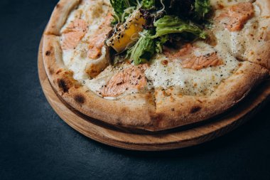 Pizza balığı, peynir, fast food, İtalyan.