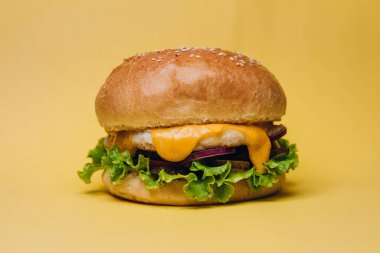 burger meat cheese fast food chicken meal