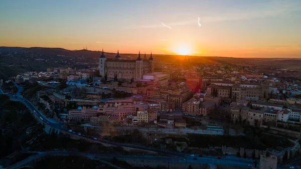 Toledo İspanya 'da gün batımı