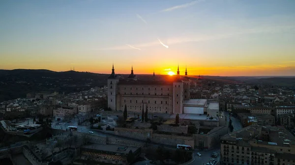Toledo İspanya 'da gün batımı
