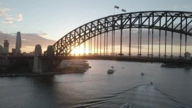 Liman köprüsünün hava görüntüsü