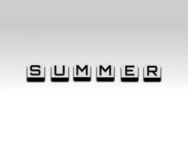 Summer Sign Wall New Year Template Colourful Background — ストック写真