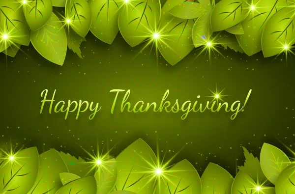 Happy Thanksgiving Template Design Colourful Leaf — Fotografia de Stock