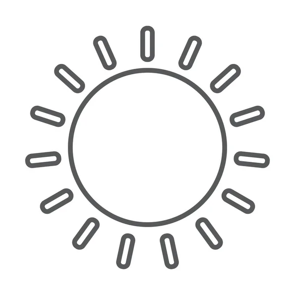 Eps10 Graues Vektor Sonnenlinie Symbol Einfachen Flachen Trendigen Stil Für — Stockvektor