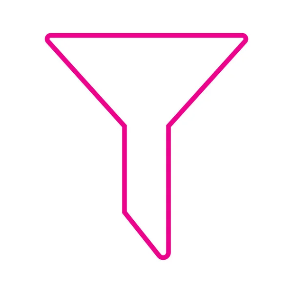 Eps10 Pink Vector Filter Line Icon Simple Flat Trendy Style — Wektor stockowy