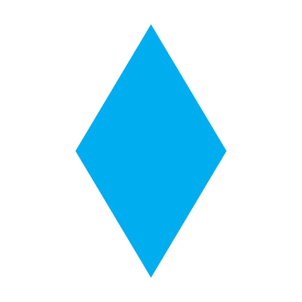 Eps10 Modrý Vektor Kosočtverec Pevná Ikona Jednoduchém Plochém Trendy Stylu — Stockový vektor