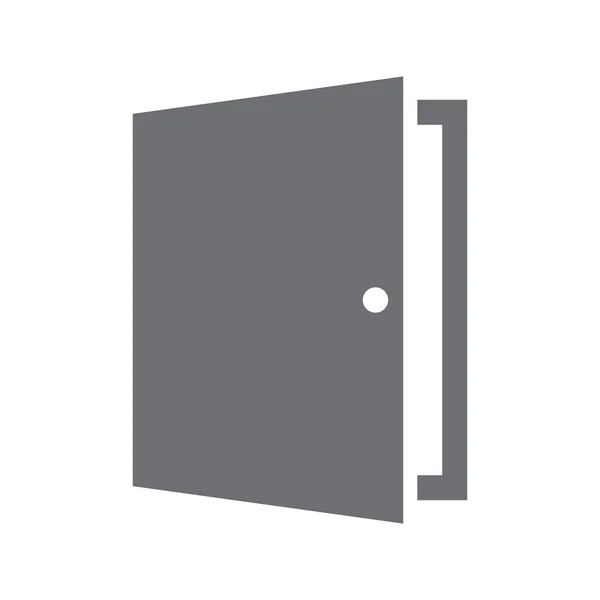 Eps10 Porte Vectorielle Grise Icône Solide Logo Dans Style Moderne — Image vectorielle