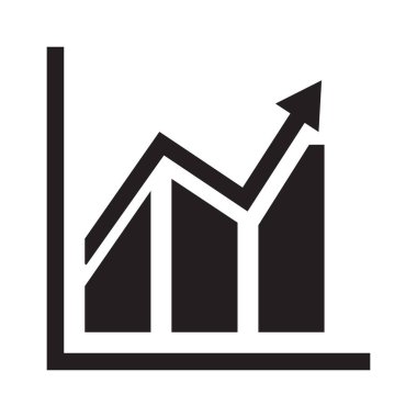eps10 siyah vektör grafik simgesi veya logo basit düz modayı modern tarzda izole edilmiş beyaz arkaplan üzerinde