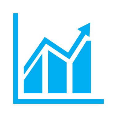 eps10 mavi vektör grafik simgesi ya da logo basit düz modayı modern biçim beyaz arkaplan izole