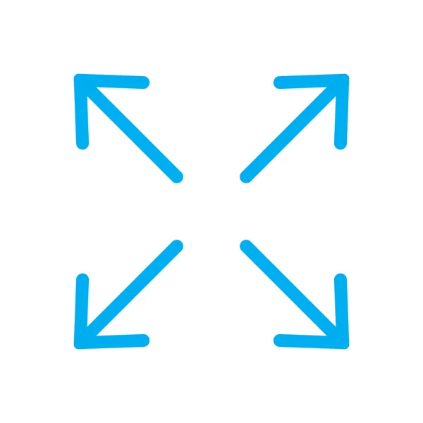 Eps10 Niebieski Wektor Pełnoekranowy Linia Artystyczna Ikona Lub Logo Prostym — Wektor stockowy