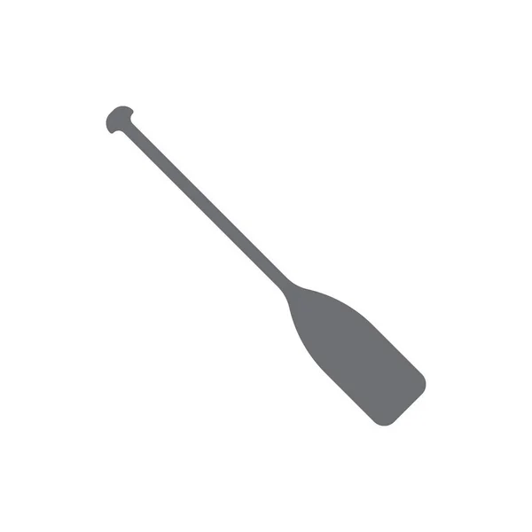 Eps10 Grey Vector Paddle Icon Isolated White Background Canoe Paddle — Vettoriale Stock