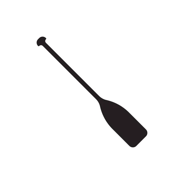 Eps10 Black Vector Paddle Icon Isolated White Background Canoe Paddle — Vector de stock