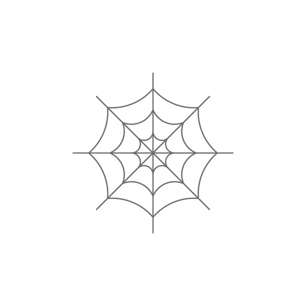 Eps10 Grey Vector Spider Line Icon Isolated White Background Spider — Vector de stock