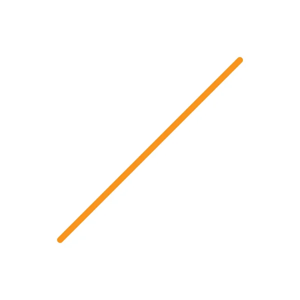Eps10 Oranžový Vektor Jednoduchá Přímá Diagonální Čára Ikona Izolované Bílém — Stockový vektor
