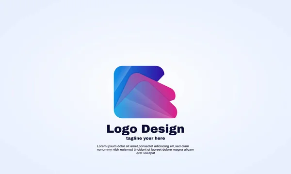 Impressionnant Logo Aile Icône Matériau Conception Illustrateur — Image vectorielle