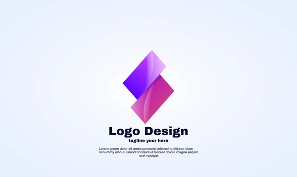 Ilustración Idea Letra Logo Vector Abstracto — Vector de stock