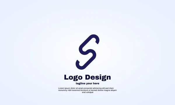 Vector Initiaal Logo Ontwerp Kant Klaar Gebruik — Stockvector