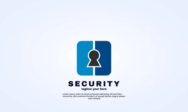 Sicherheit Rechteck Logo Design Vorlage Vektor — Stockvektor