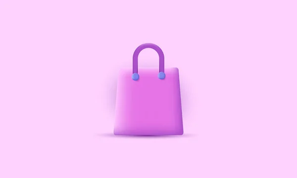 Vector Creativo Bolsa Compras Venta Bolsos Promoción Descuento — Archivo Imágenes Vectoriales