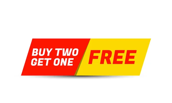 Banner Special Buy Two Get One Free Bogo — стоковый вектор