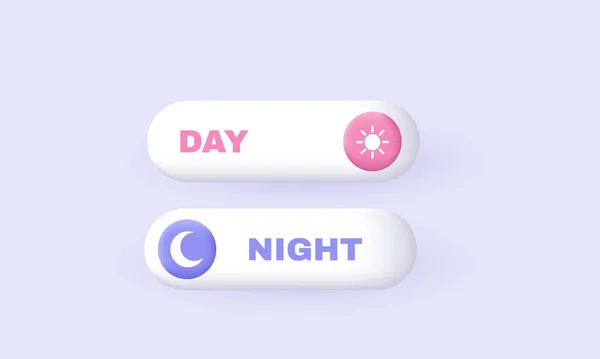 gündüz gece değiştirici web sitesi simgesi 3D gerçekçi