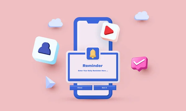3d tasarım akıllı telefon modelleme illüstrasyonlarını anımsatma