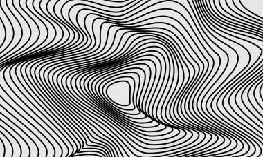 stok vektörü soyut optik illüzyon çizgileri arkaplan siyah ve beyaz illüzyonlar kavramsal tasarım bölüm 7
