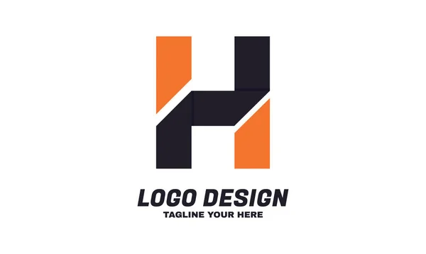 Estoque Vetor Letra Logotipo Formado Forma Quadrada — Vetor de Stock