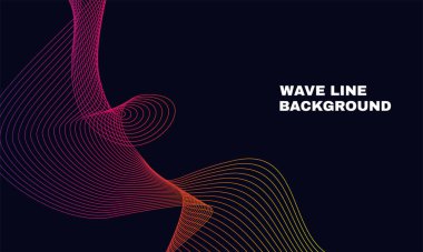 Stok çizimi soyut vektör spektrumu gökkuşağı gradyan dalga çizgisi fütüristik biçim arkaplan 3