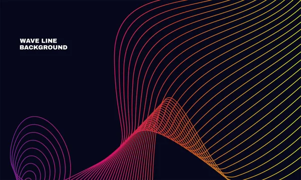 Stok çizimi zarif soyut vektör spektrumu gökkuşağı gradyan dalga çizgisi fütüristik biçim arkaplan 1