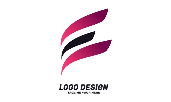 Vector Stock Creativo Logotipo Inicial Con Plantilla Diseño Colorido — Archivo Imágenes Vectoriales