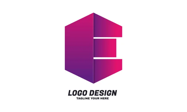 Diseño Del Logotipo Letra Del Vector Stock Con Concepto Color — Archivo Imágenes Vectoriales