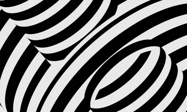 Stock Vector Lines Design Black White Histtic Twirl Striped Vortex — 스톡 벡터
