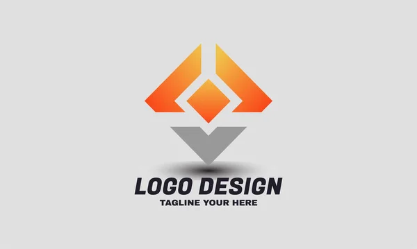 Stock Vector Logo Shape Company Gradient Color Modern Logo Template — Stock Vector