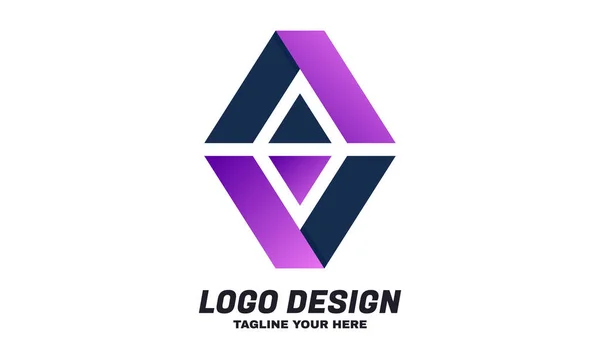 Vetor Ações Moderno Digital Para Empresa Design Negócios Logotipo Vetor — Vetor de Stock