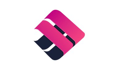 Şirket ve işsizlik için renkli tasarım vektörüne sahip harika dijital logo.