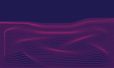 soyut dijital manzara akışı siber parçacıklar ve teknoloji arka planı 