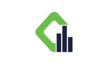 hisse senedi vektörü altıgen finansal istatistiksel logo tasarımı ilham
