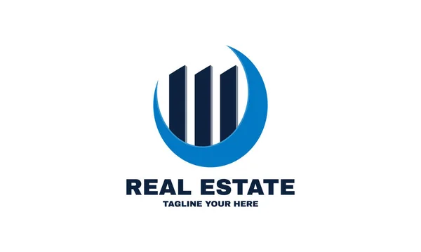 Stock Vector Real Estate Simple Modern Logo Company Relating Home — Stock Vector