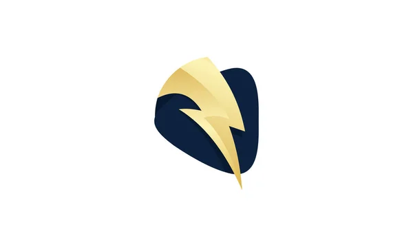 Stock Vector Abstracto Triángulo Empresa Logo Diseño Oro Color Vector — Archivo Imágenes Vectoriales