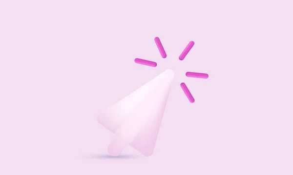 Unico Curso Realistico Stile Neon Concetto Rosa Isolato Vettore — Vettoriale Stock