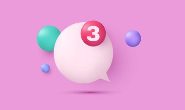 Vektör üzerinde izole edilmiş benzersiz 3d ajanda simge bildirim uyarısı