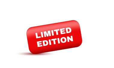 Eşsiz gerçekçi 3d kırmızı vektör kurdelesi sınırlı sayıda üretilen dizayn