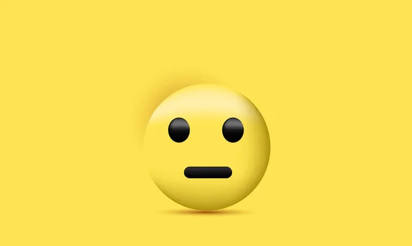 Unique Realistic Emoji Icon Said Expressions Social Media Isolated Vector — Stock Vector