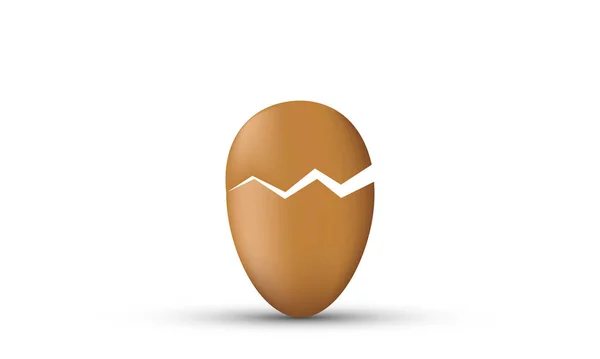 Unique Egg Design Icon Isolated Background Trendy Modern Vector Style — Stock vektor