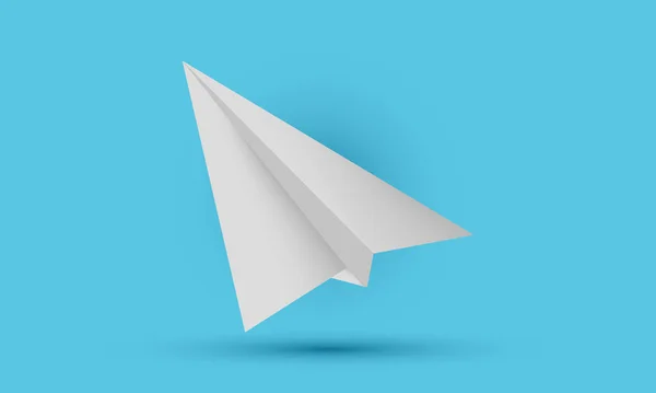 Unique Paper Airplane Concept Design Icon Isolated Background Trendy Modern — Image vectorielle